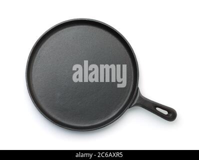 Stovetop grill pan with non-stick ceramic surface isolated on white with  natural shadows Stock Photo - Alamy