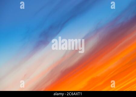 Yellow, orange and blue gradient abstract background Stock Photo