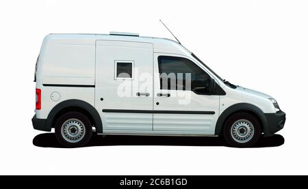 the armored car to transport money Stock Photo