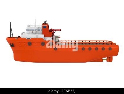 Anchor Handling Tug Supply Vessel Isolated Stock Photo - Alamy