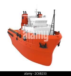 Anchor Handling Tug Supply Vessel Isolated Stock Photo