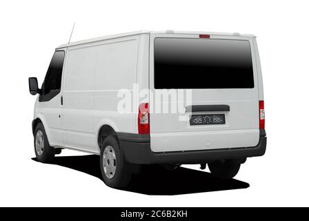 outside the armored car to transport money Stock Photo