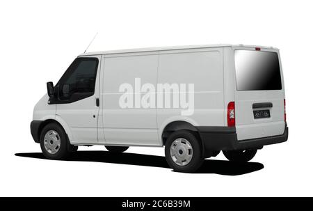 outside the armored car to transport money Stock Photo