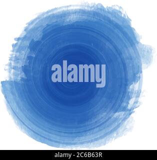 pastel blue watercolor swirl isolated on white background vector illustration Stock Vector