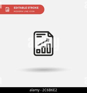 Progress Simple vector icon. Illustration symbol design template for web mobile UI element. Perfect color modern pictogram on editable stroke. Progress icons for your business project Stock Vector