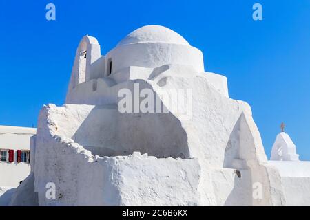 Panagia Paraportian chapel, Mykonos Town, Mykonos, Cyclades Islands, Greek Islands, Greece, Europe Stock Photo