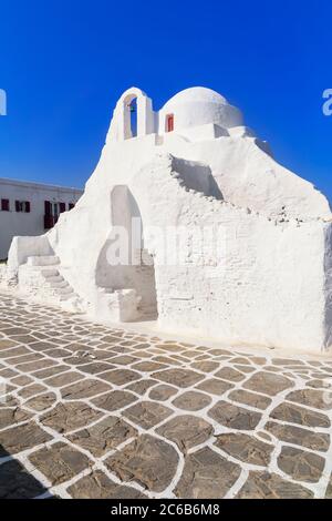 Panagia Paraportian chapel, Mykonos Town, Mykonos, Cyclades Islands, Greek Islands, Greece, Europe Stock Photo