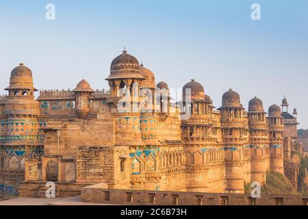 Man Singh Palace, Gwalior Fort, Gwalior, Madhya Pradesh, India, Asia Stock Photo