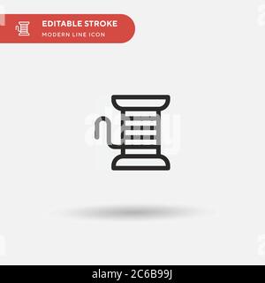 Wire Simple vector icon. Illustration symbol design template for web mobile UI element. Perfect color modern pictogram on editable stroke. Wire icons for your business project Stock Vector