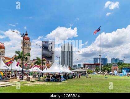 Merdeka Square during a festival in February 2020, Kuala Lumpur, Malaysia Stock Photo