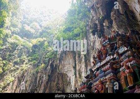 A Hindu Shrine within the Batu Caves, near Kuala Lumpur, Malaysia, Southeast Asia, Asia Stock Photo