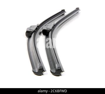 windshield wipers, Cars windshield wipers, Cars windshield wipers on a white background Stock Photo