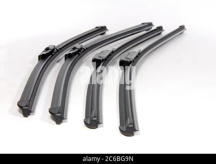 Windshield wipers, Cars windshield wipers, Cars windshield wipers on a white background Stock Photo