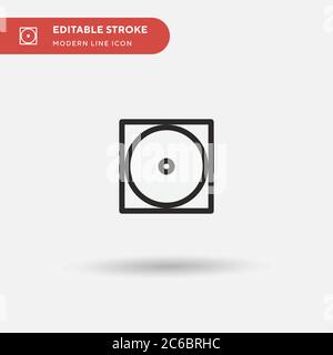 Low Simple vector icon. Illustration symbol design template for web mobile UI element. Perfect color modern pictogram on editable stroke. Low icons fo Stock Vector