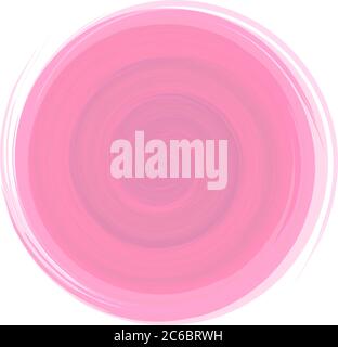 pastel pink watercolor swirl isolated on white background vector illustration Stock Vector