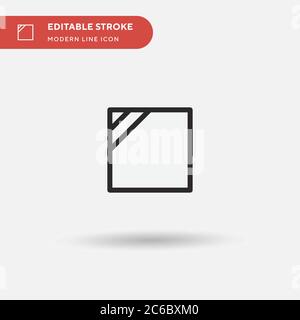 Shade Simple vector icon. Illustration symbol design template for web mobile UI element. Perfect color modern pictogram on editable stroke. Shade icon Stock Vector