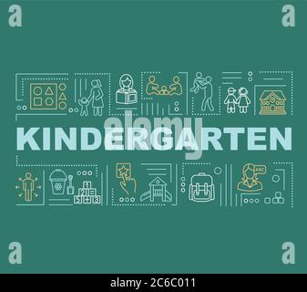 Preschool education word concepts banner Stock Vector Image & Art - Alamy