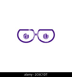 eyeglasses vector design template illustration Stock Vector