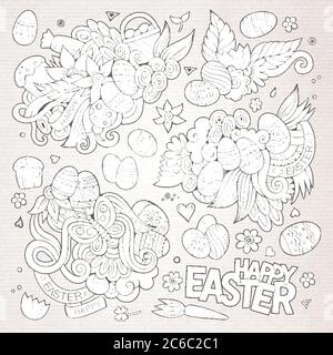Easter vector symbols and objects Stock Vector