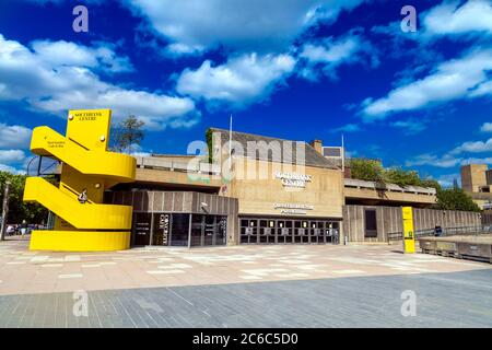 Brutalist style Queen Elizabeth Hall and Purcell Room at the Southbank Centre, London, UK Stock Photo