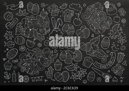 Easter vector symbols and objects Stock Vector