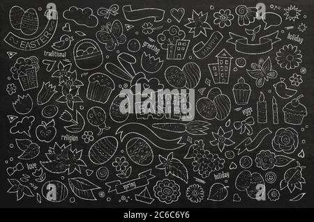 Easter vector symbols and objects Stock Vector