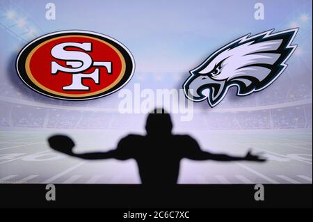 San Francisco 49ers vs. Philadelphia Eagles. NFL Game. American