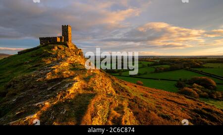 Brent Tor church, Dartmoor, Devon, uk Stock Photo