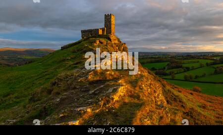 Brent Tor church, Dartmoor, Devon, uk Stock Photo