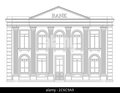 How to draw Bank 🏦 building
