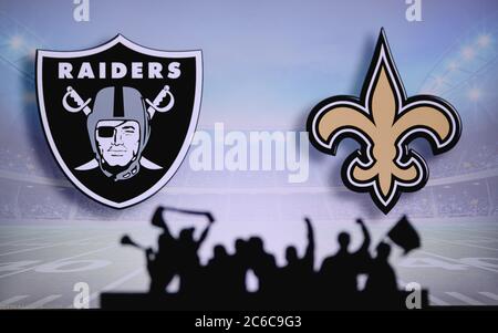 Tampa Bay Buccaneers vs. Carolina Panthers. Fans support on NFL Game.  Silhouette of supporters, big screen with two rivals in background Stock  Photo - Alamy