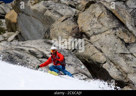 Todd Offenbacher, Tahoe Backcountry, CA Stock Photo