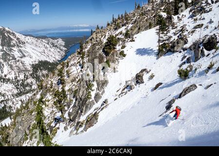 Todd Offenbacher, Tahoe Backcountry, CA Stock Photo