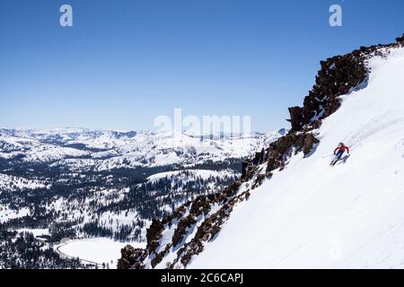 Todd Offenbacher, Tahoe Backcountry, CA Stock Photo