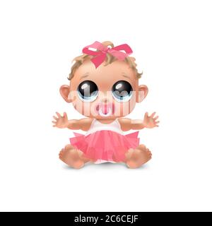 It’s a girl. Baby Shower Stock Vector