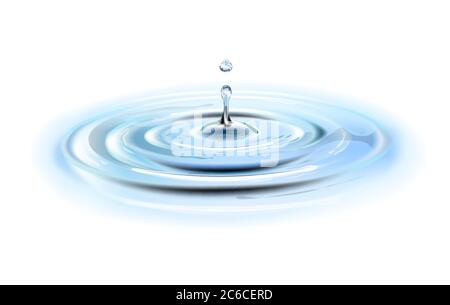круги на воде2 Stock Vector