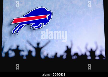 Buffalo Bills. Fans support professional team of American National