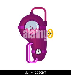 Metal Spleen.  Artificial organ. Cybernetics future. Robot Human anatomy. Robotic  Internal organs. Iron Cyborg Esophagus Organs systems body Stock Vector