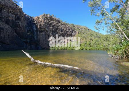 Gunlom waterfalls and plunge pool, Kakadu National Park, Northern Territory, NT, Australia Stock Photo