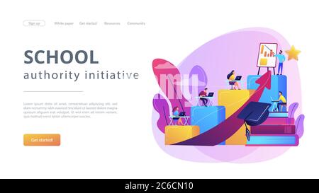 Professional development of teachers concept vector illustration Stock ...