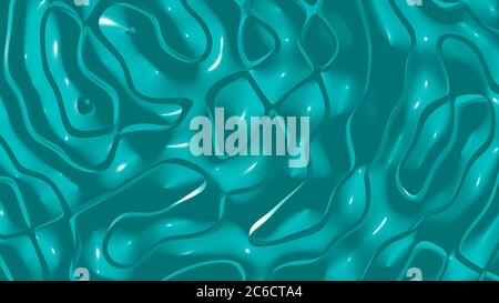 Plain 3D abstract background of monochromic VIRIDIAN GREEN color with shadow and coloring suitable for adding various materials. illustration and beautiful Stock Photo