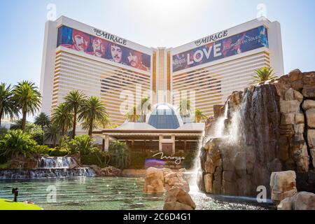 Las Vegas, JUN 30, 2020 -Exterior view of The Mirage Casino Stock Photo