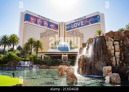Las Vegas, JUN 30, 2020 -Exterior view of The Mirage Casino Stock Photo