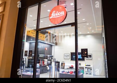 Las Vegas, JUN 30, 2020 -Entrance of the Leica store Stock Photo