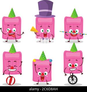 Air mattress cartoon character with various angry expressions Stock ...