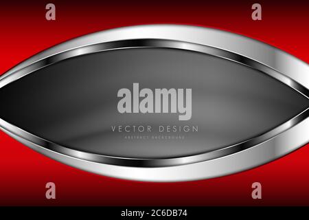 Metallic background luxury of red modern design. Stock Vector