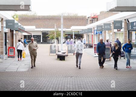 Witham Town Centre Stock Photo