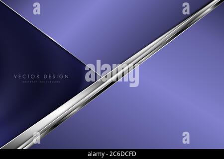 Metallic background luxury of purple modern design. Stock Vector