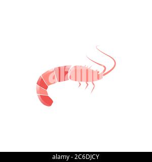 shrimp vector design template illustration Stock Vector