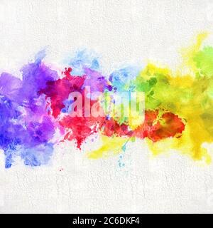 Abstract art painted background multicolor Stock Photo